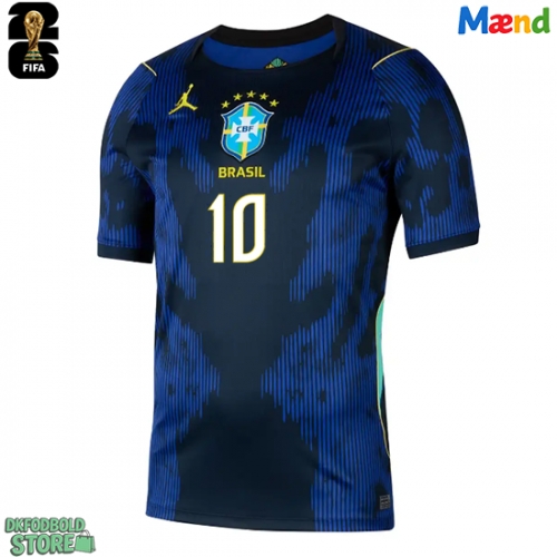 Brasilien Vinicius Junior #10 Replika Udebanetrøje VM 2026 Kortærmet
